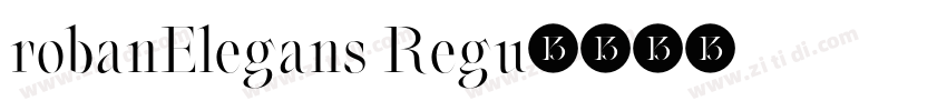 robanElegans Regu字体转换